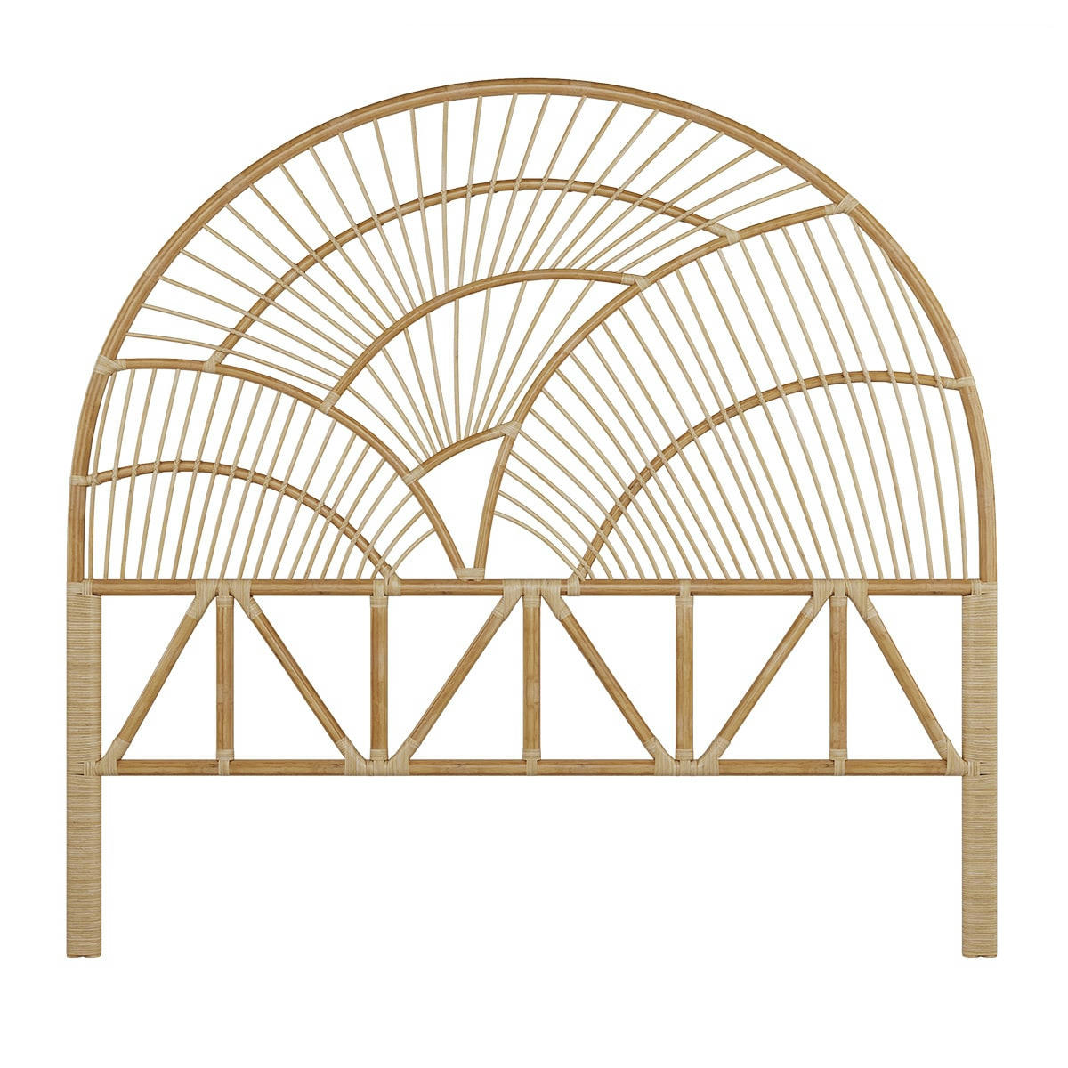 SÉLÉNÉ - Tête de lit en rotin naturel 160 cm