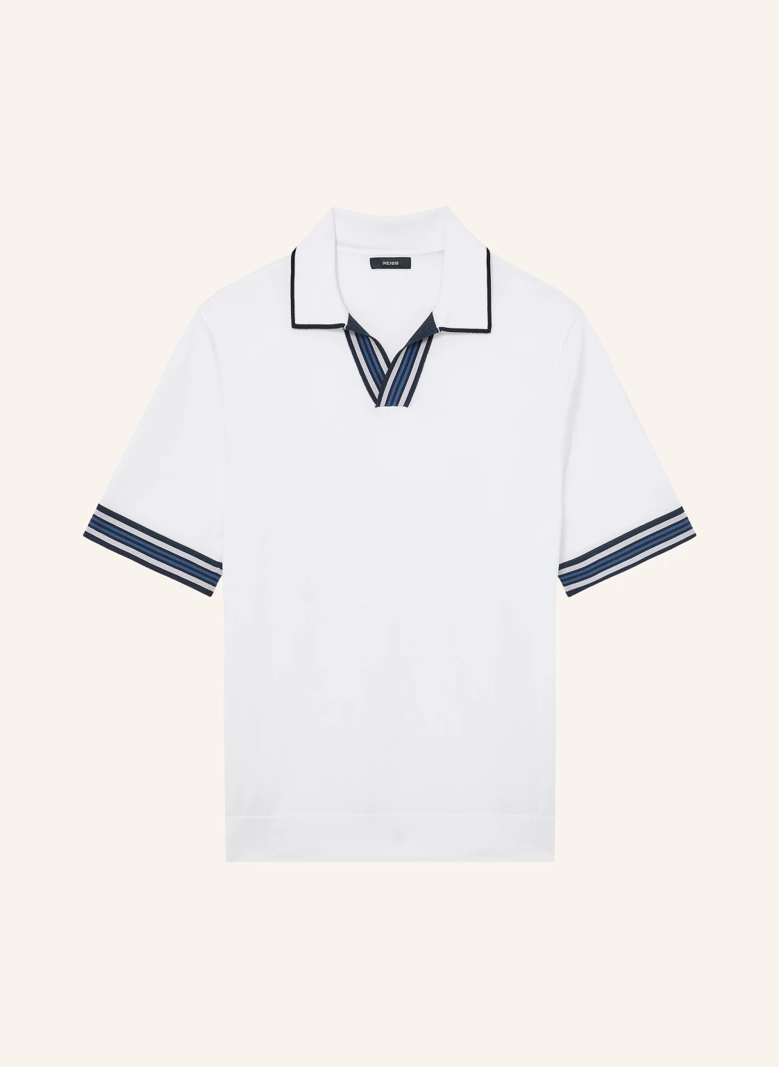 REISS Strick-Poloshirt POOLE