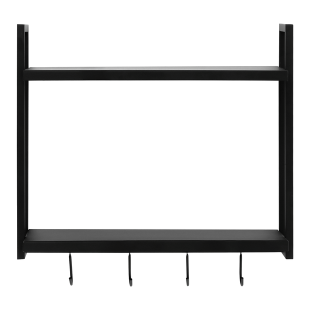PRATELEIRA DUPLA COM GANCHOS 45 CM X 53 CM X 22 CM TIER