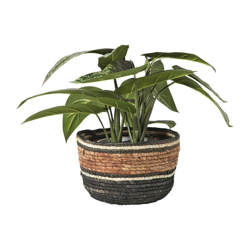 Mandgestreept - bruin/rood - &Oslash;23x15 cm