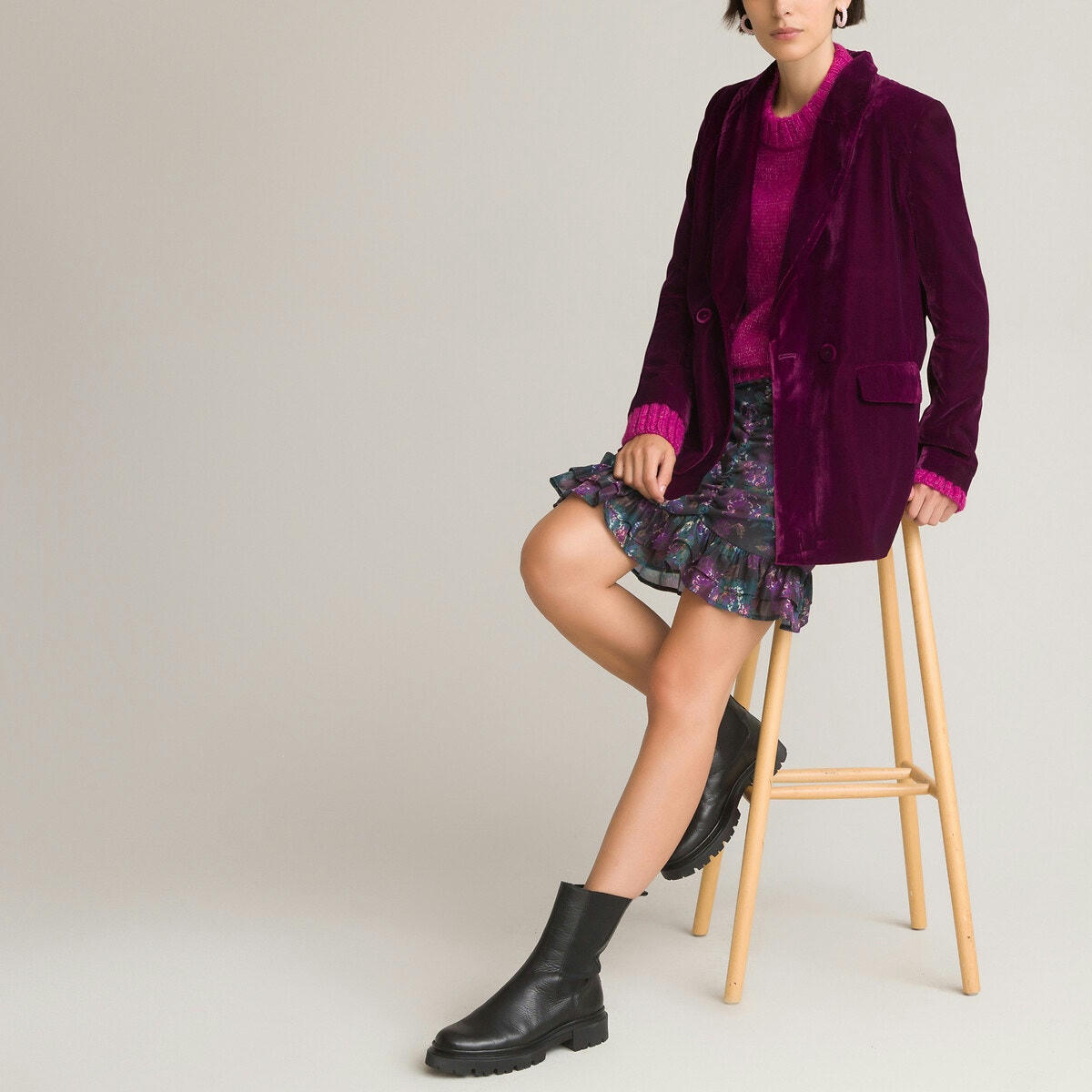 Jupe courte imprimé floral