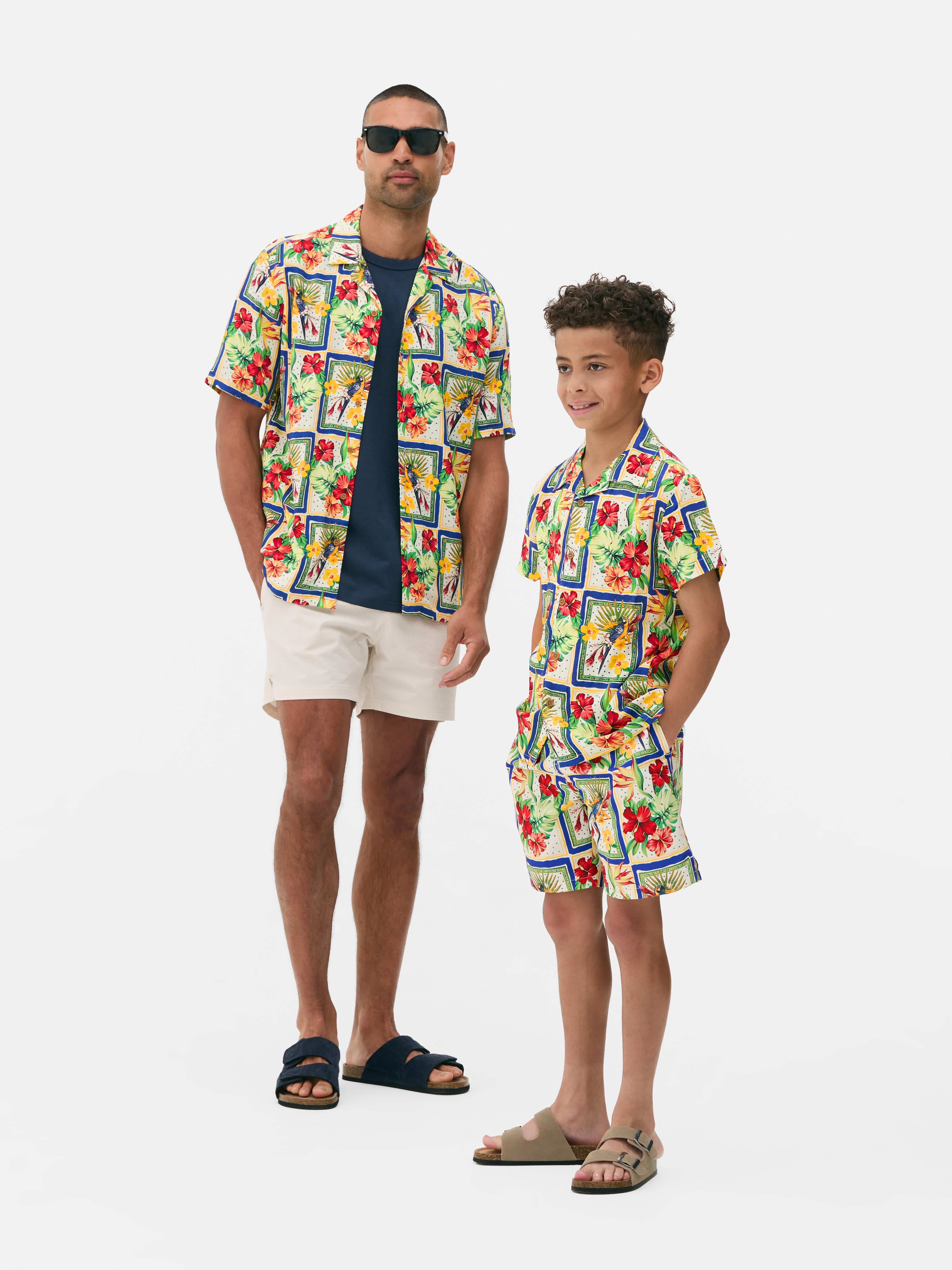 Older Kids’ Tropical Floral Shirt