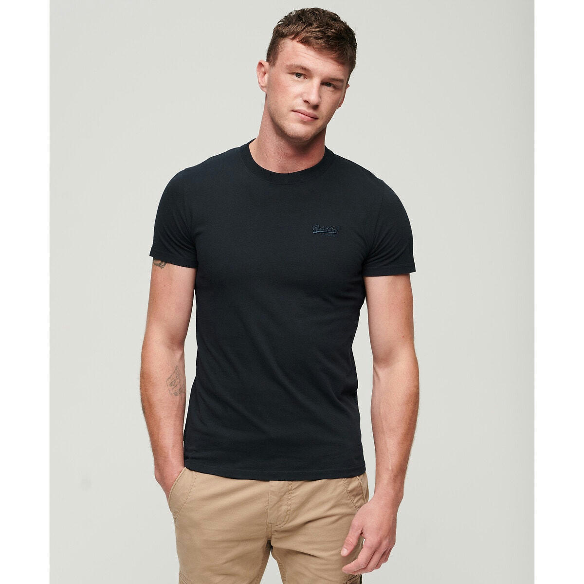 T-shirt à col rond et à logo Essential