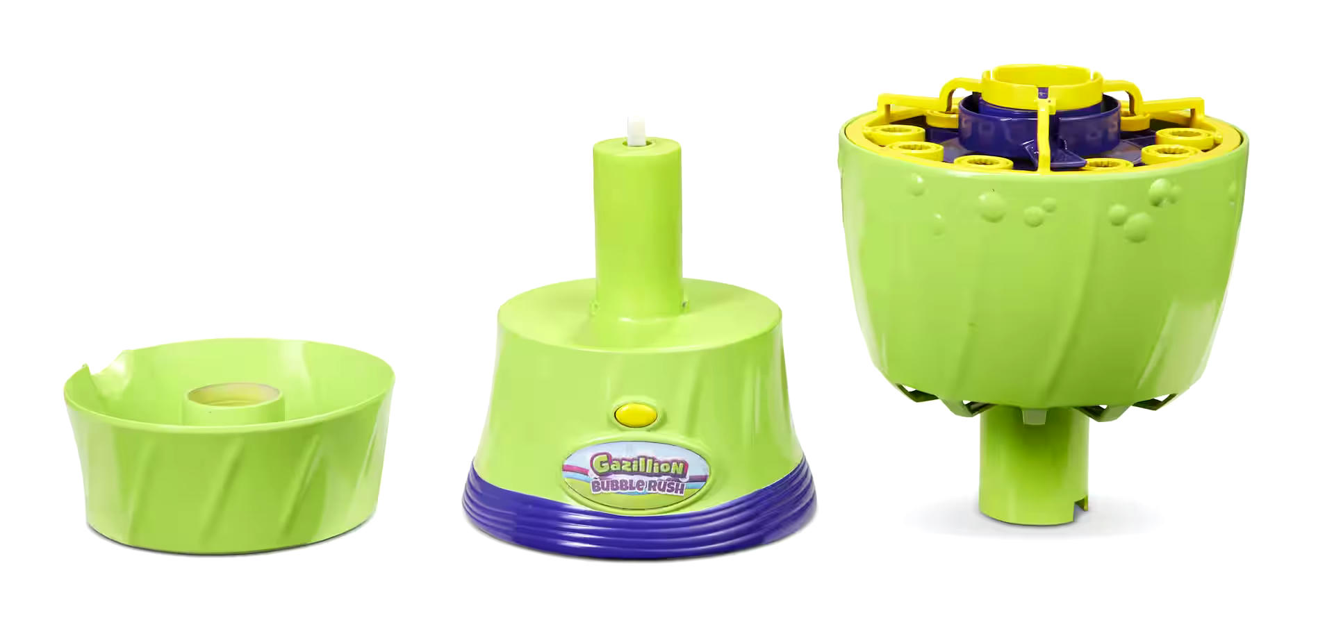 Gazillion Bubble Rush Automatic Bubble Blower/Maker Machine  w/ Bubble Solution, Age 3+