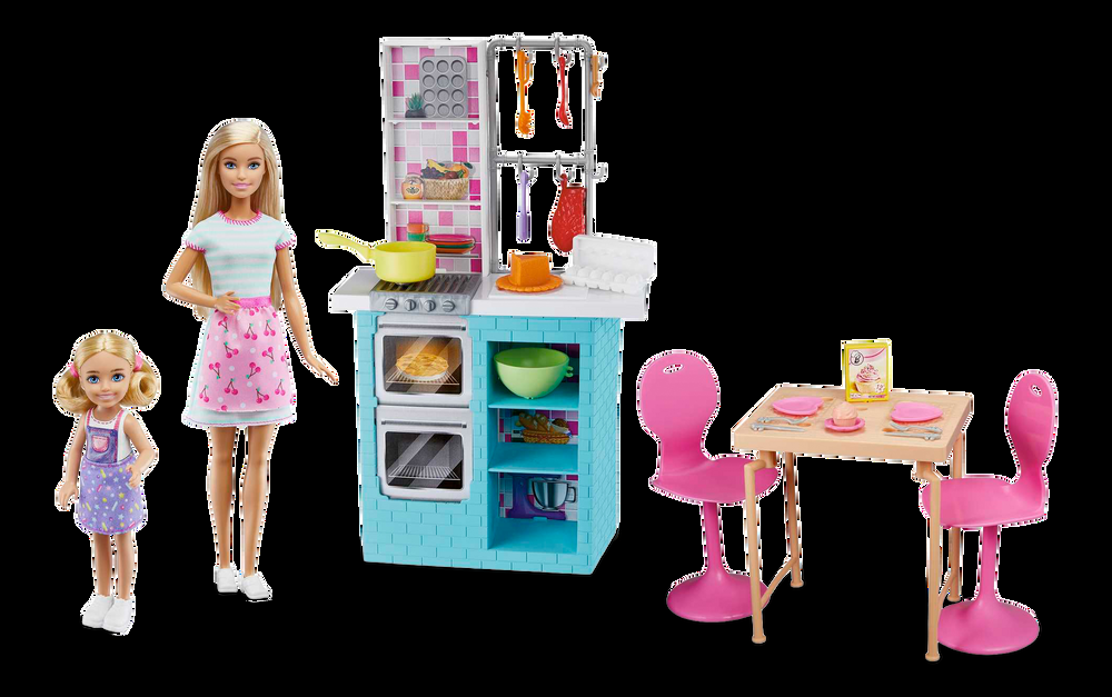 Barbie® and Chelsea™ Sisters Baking Playset, Ages 3+