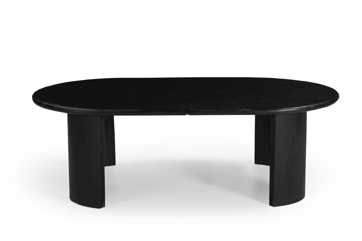 Giga Meubel Salontafel Maikel - Ovaal - Mangohout - 120cm