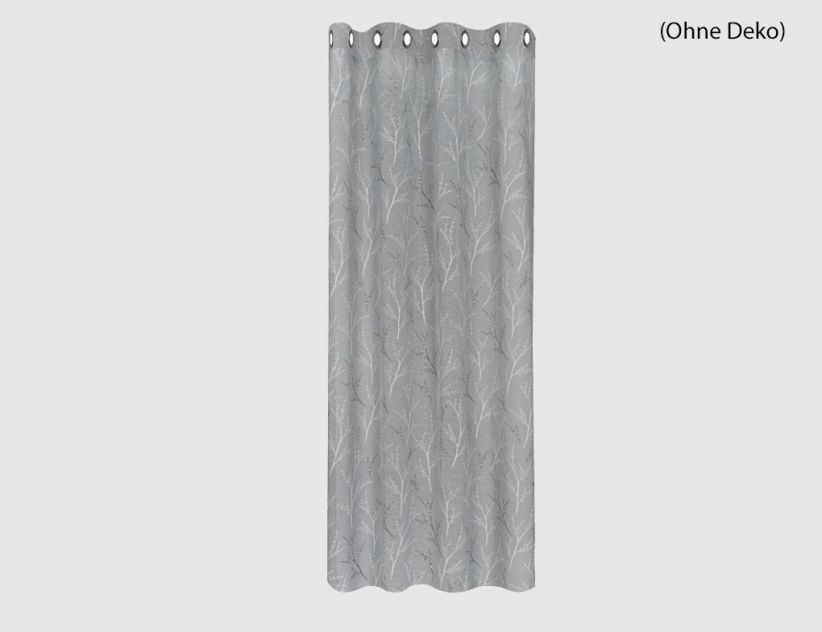 Ösenschal Lennox Grau, Weiß