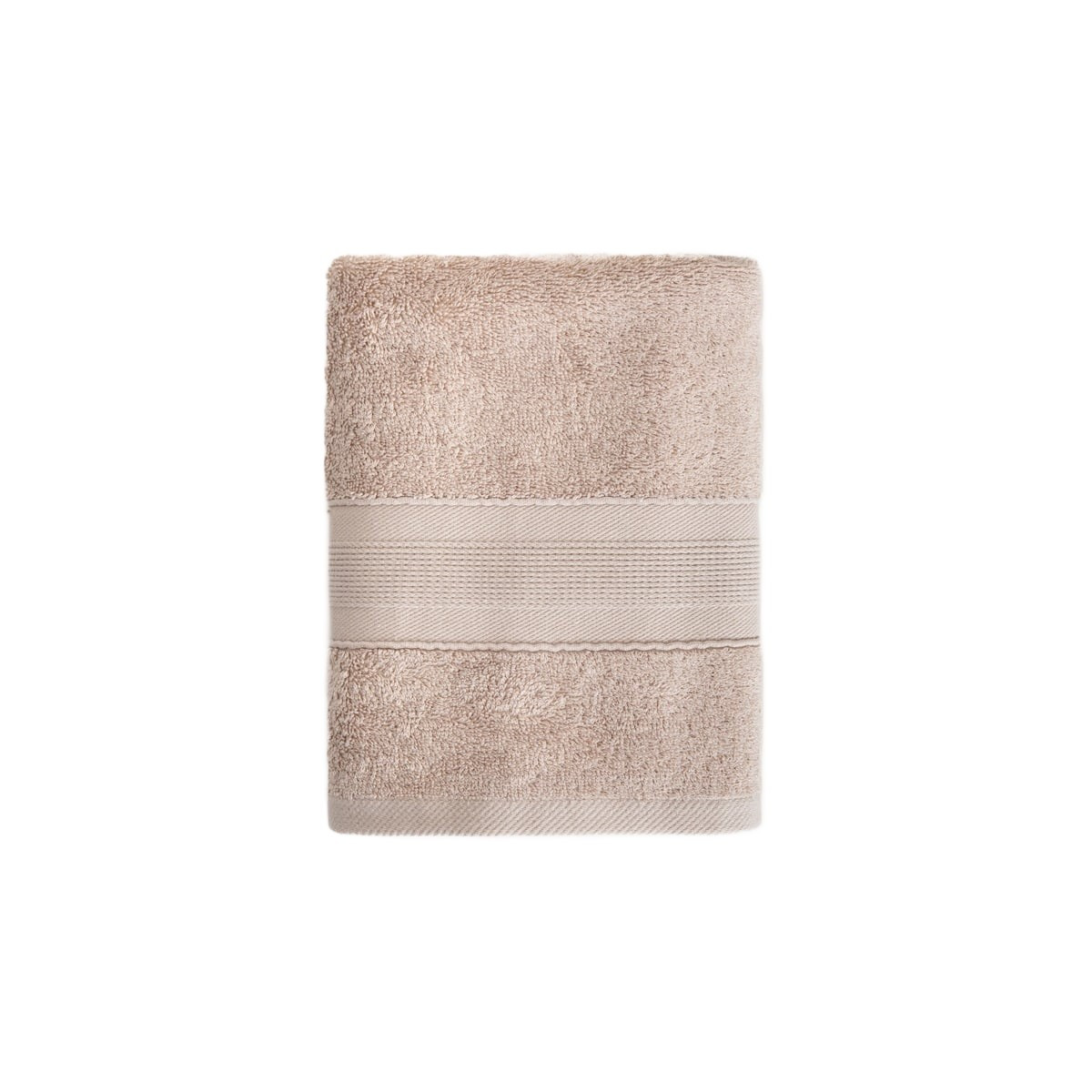 Ręcznik BAMBOO beżowy z domieszką bambusa 50x90 cm HOMLA