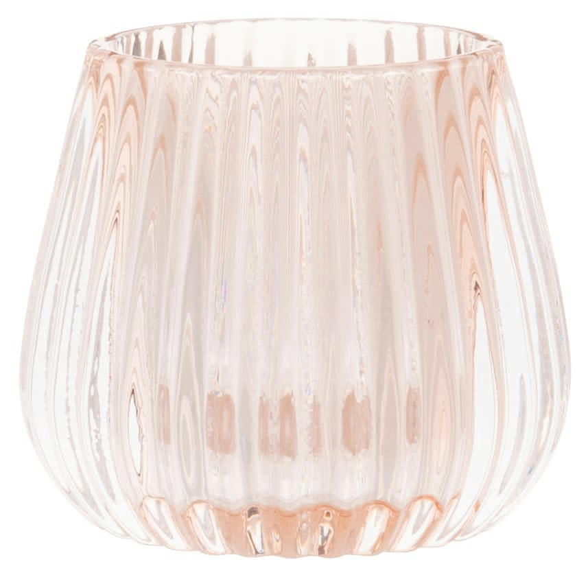 - Lumignon en verre rose