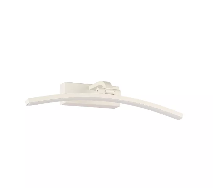 Kinkiet LED biały nad okragłe lustro 60 cm