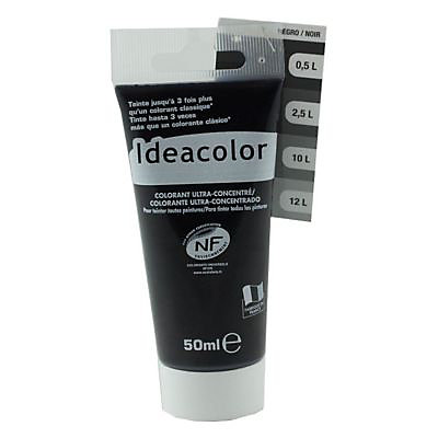 Colorant universel toutes peintures Ideacolor noir 50ml