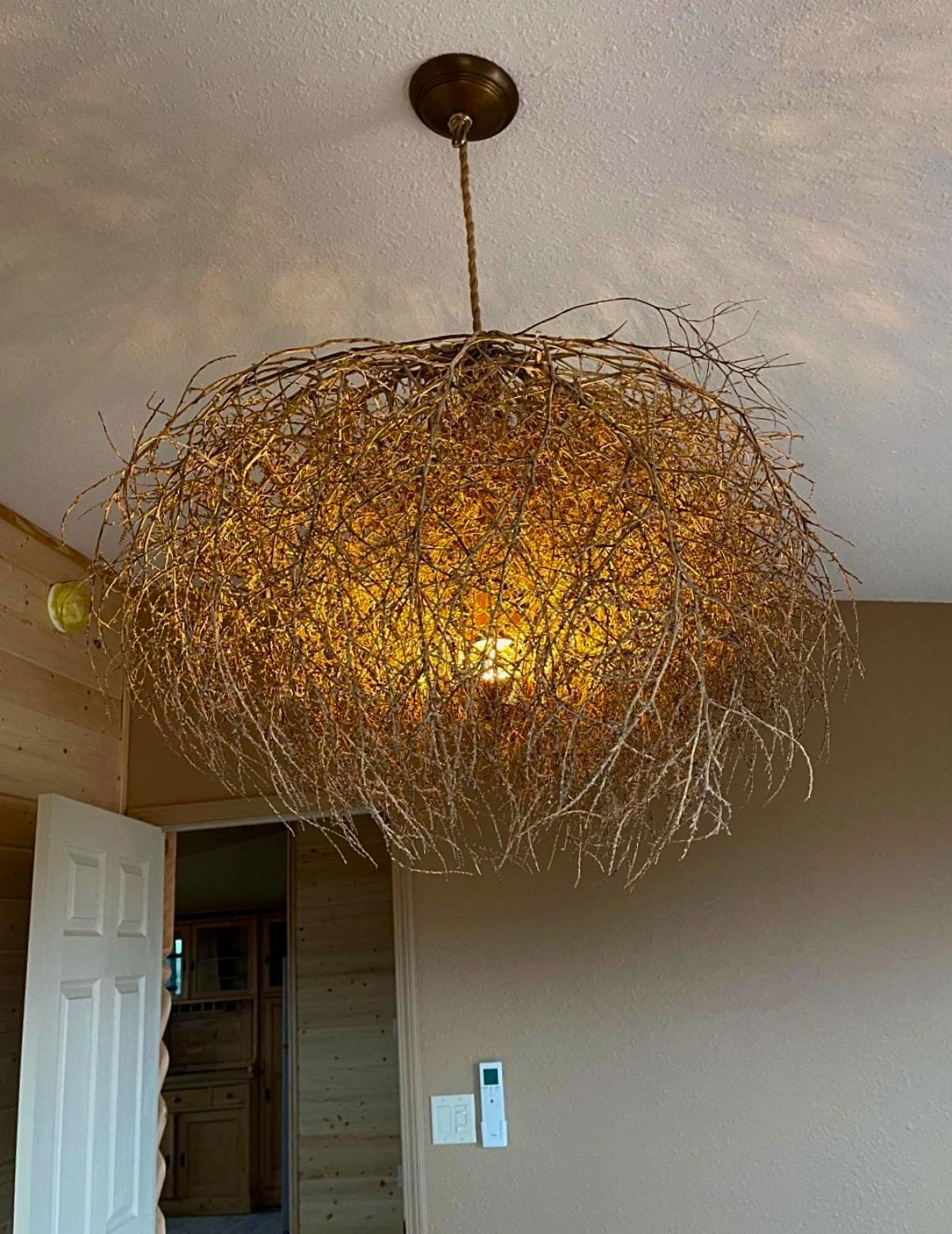 Tumbleweed Chandelier! The Original Tumblier ALL Sizes! XL, Large, Medium, Small HARDWIRE version Western Home Decor Southwest Lighting U S