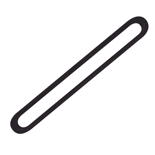 Obere Moosgummi-Dichtung klebend