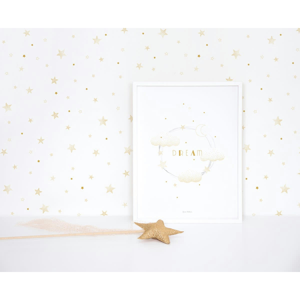 STARDUST - Affiche love dream en Papier Or