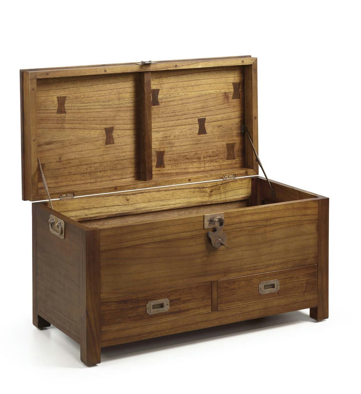 STAR - Coffre en bois marron