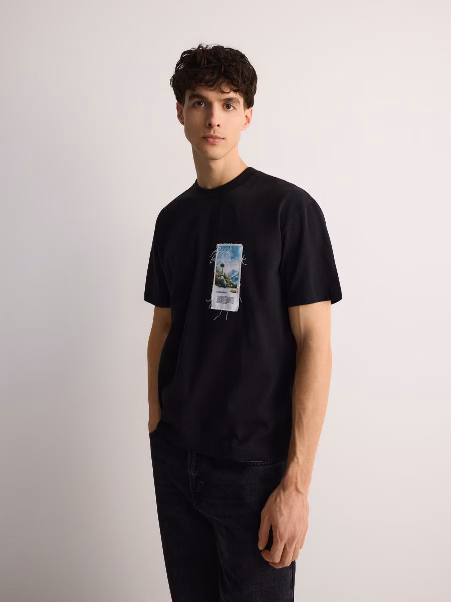 Boxy T-Shirt With Print