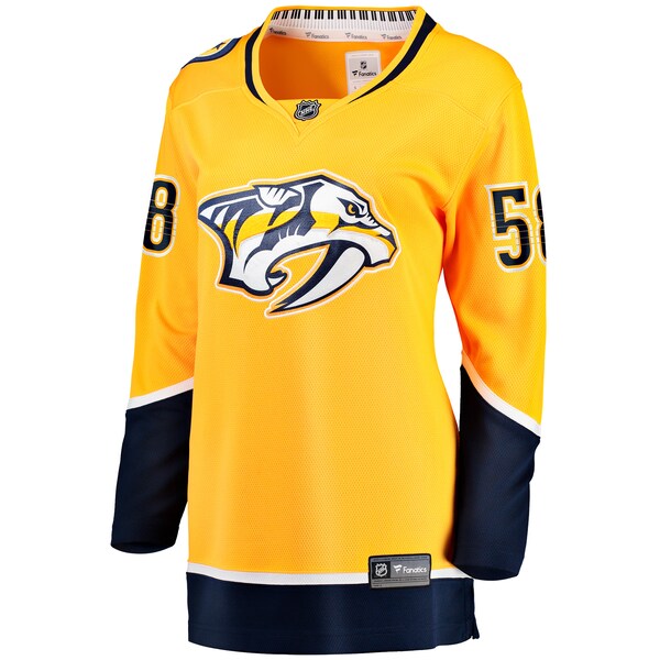 Michael Bunting Nashville Predators  Women's Home Breakaway Player Jersey - Gold