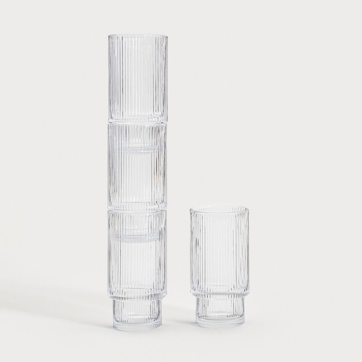 Zestaw szklanek LYNNASO transparentnych wysokich, 4 szt. 0,3 l