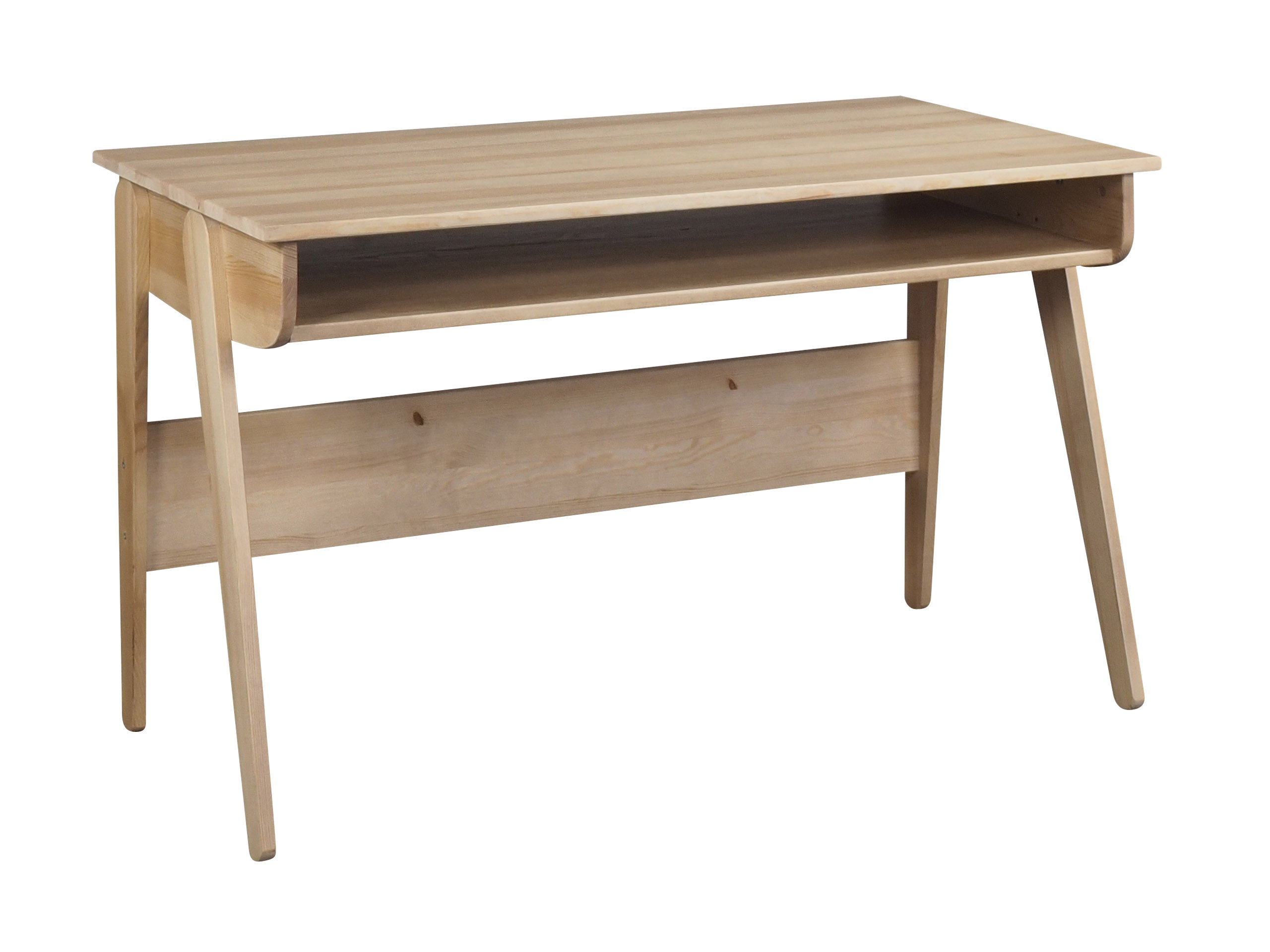 Biurko drewniane SCANDINAVIAN WOOD, kolor dębowy