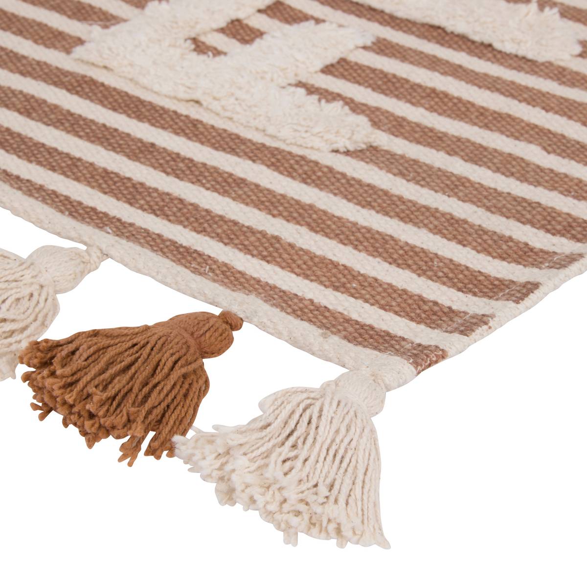 "Scott" Wool Effect Rug Brown, 90x2 cm