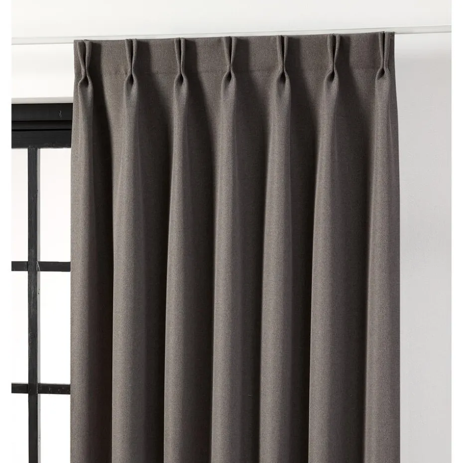 Kwantum Vouwgordijnen | Gordijnen | Gordijn Mila  Grijs