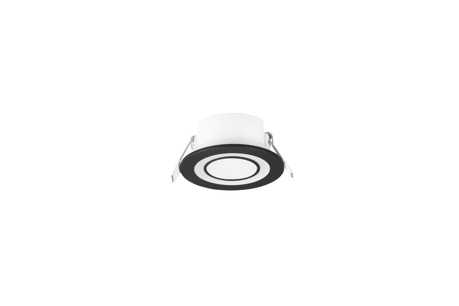Oprawa wpuszczana CORE okrągła czarno-biała LED 5W 3000K 450lm IP20 Trio