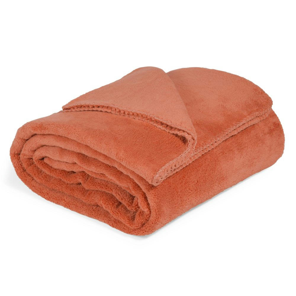 - Plaid terracotta 150x230