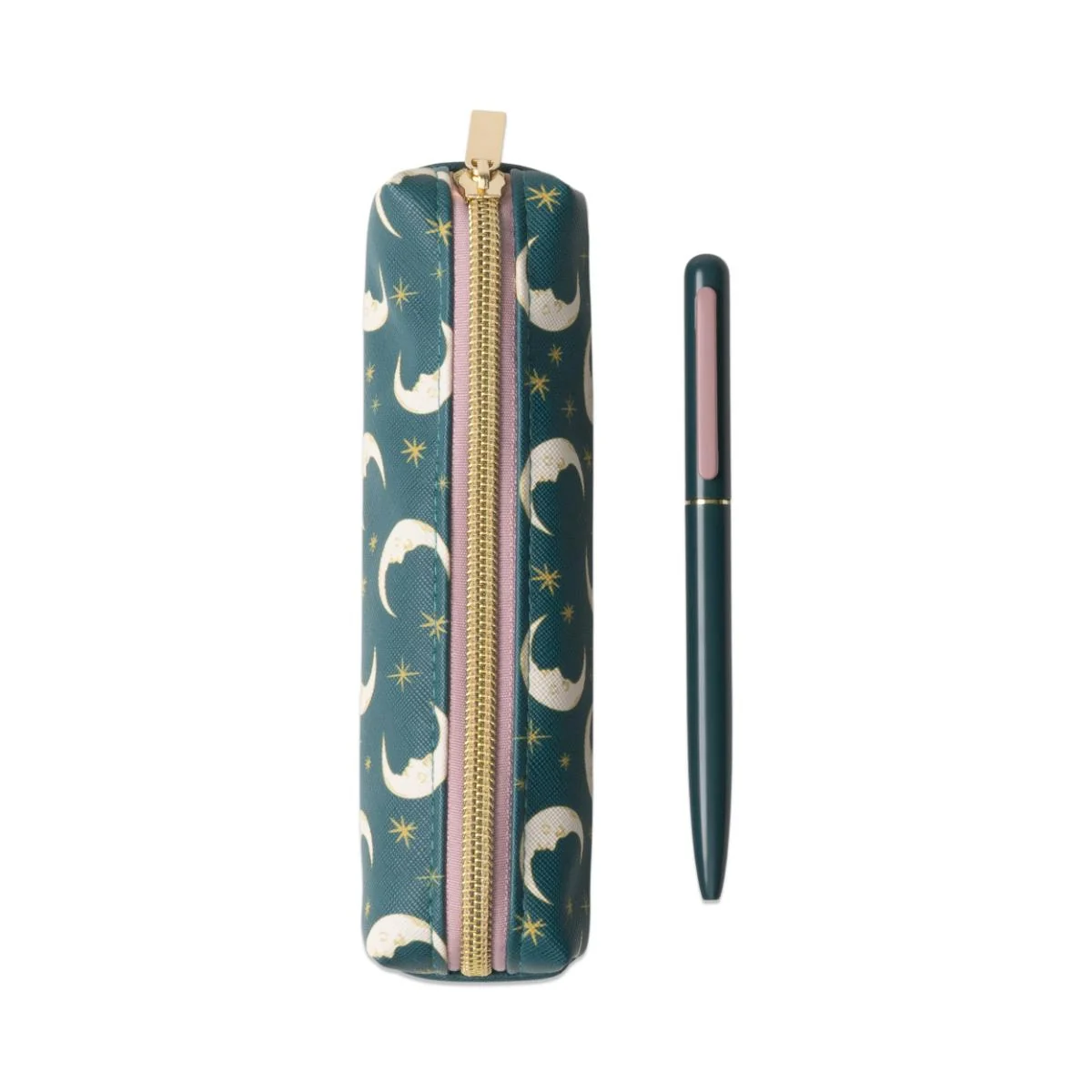 Pen & Pouch Set - Teal Moon