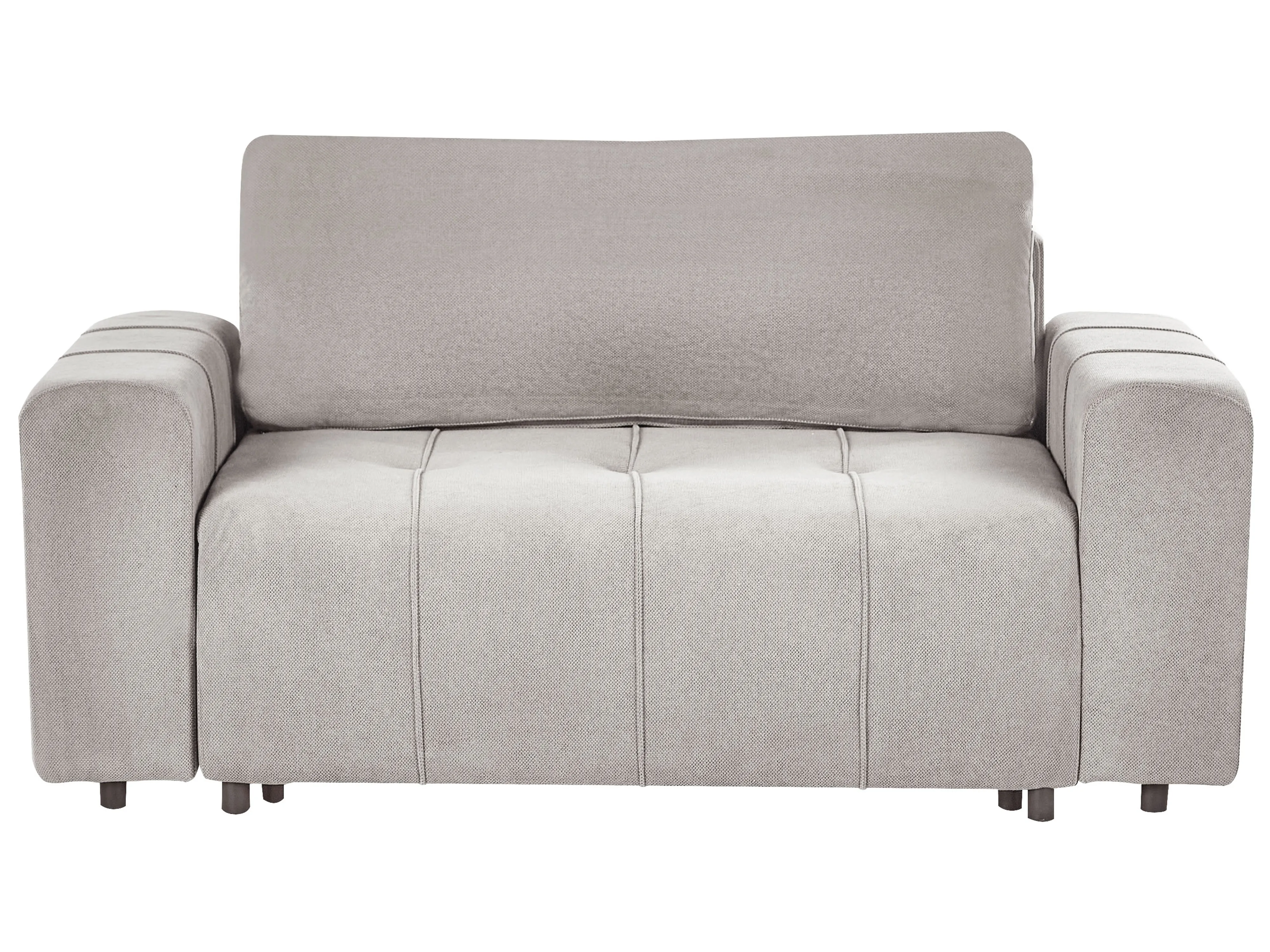 Ottoman INNVIK Fabric Light Grey