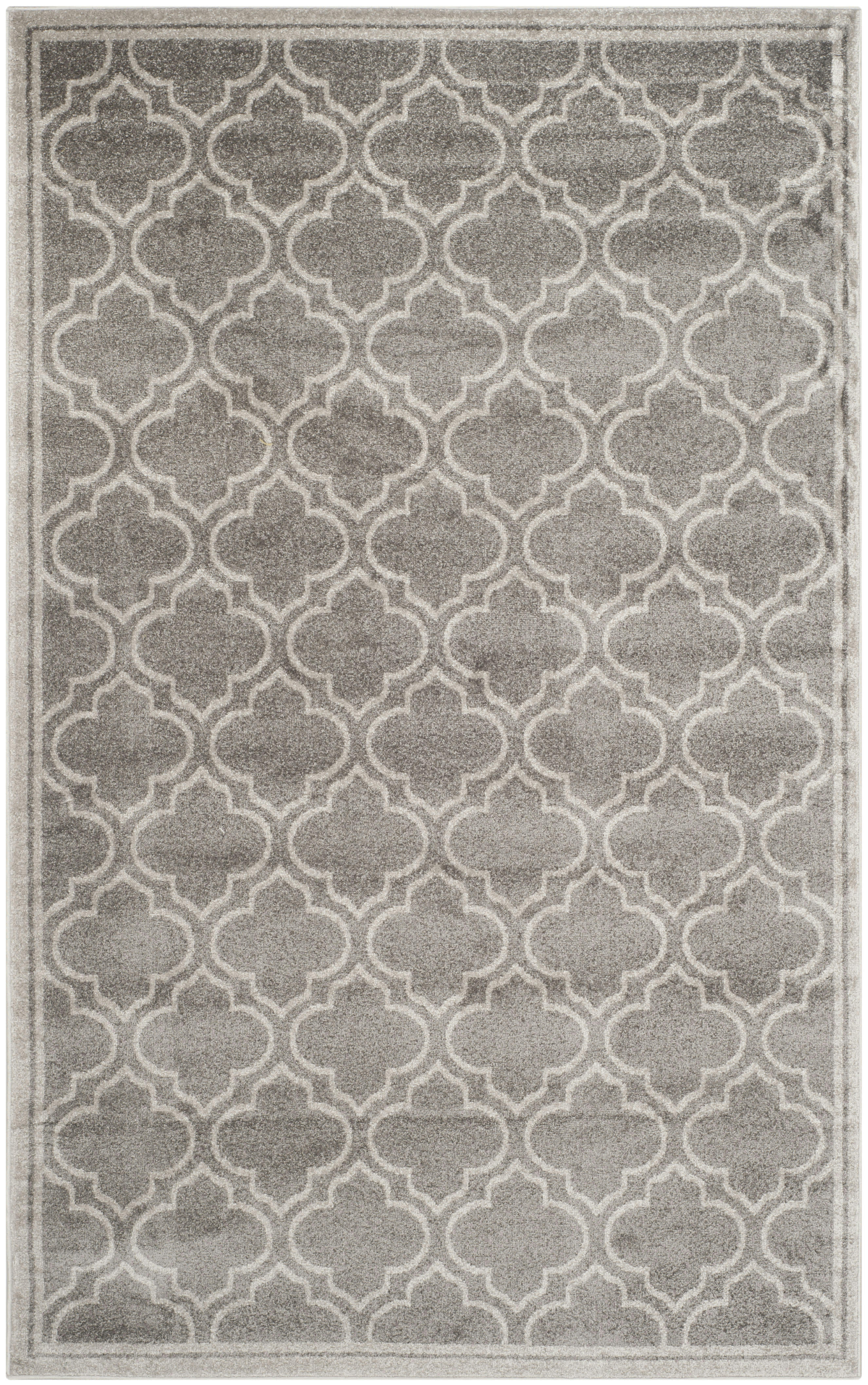 AMHERST - Tapis interieur & exterieur en gris & gris clair, 152 x 244 cm
