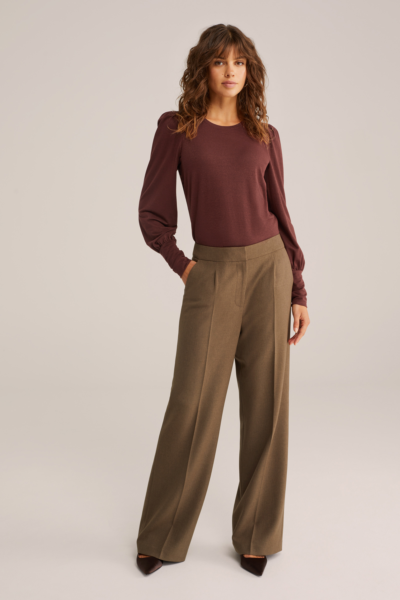 Dames T-shirt met glittergaren