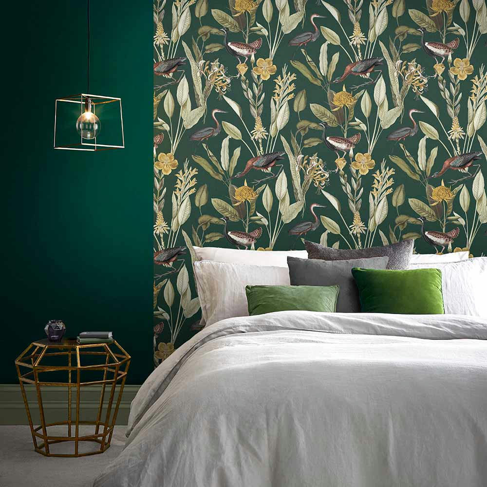 - papier peint glasshouse vert 1005x52cm