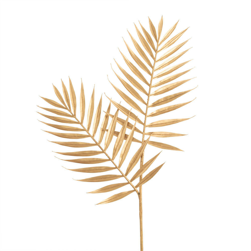 SELECT - Branche de feuilles de palmier dorée