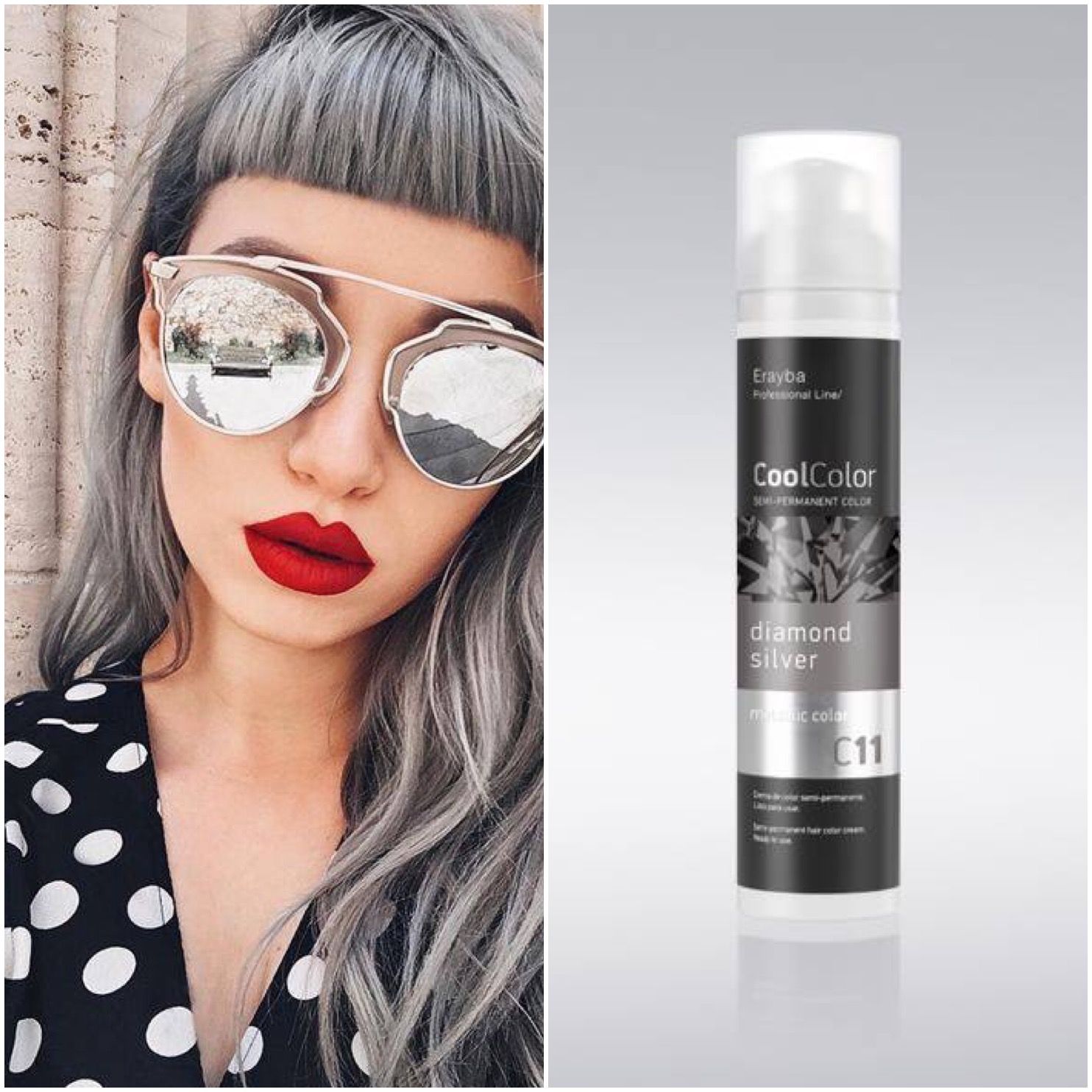 Erayba CoolColor Semi-Permanent Hair Dye 100ml - Silver