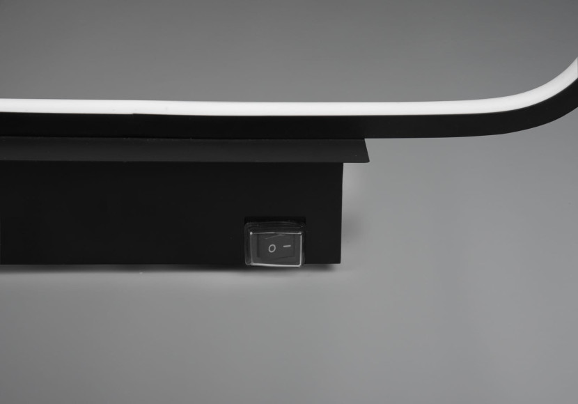 Kinkiet GIANNIczarno-biały LED 1x17W 1700lm wym:7,5x40x14,8cm IP44 Trio