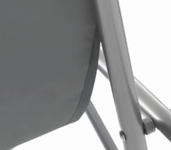 NNEVL Folding Beach Chairs 2 pcs Steel and Oxford Fabric Grey