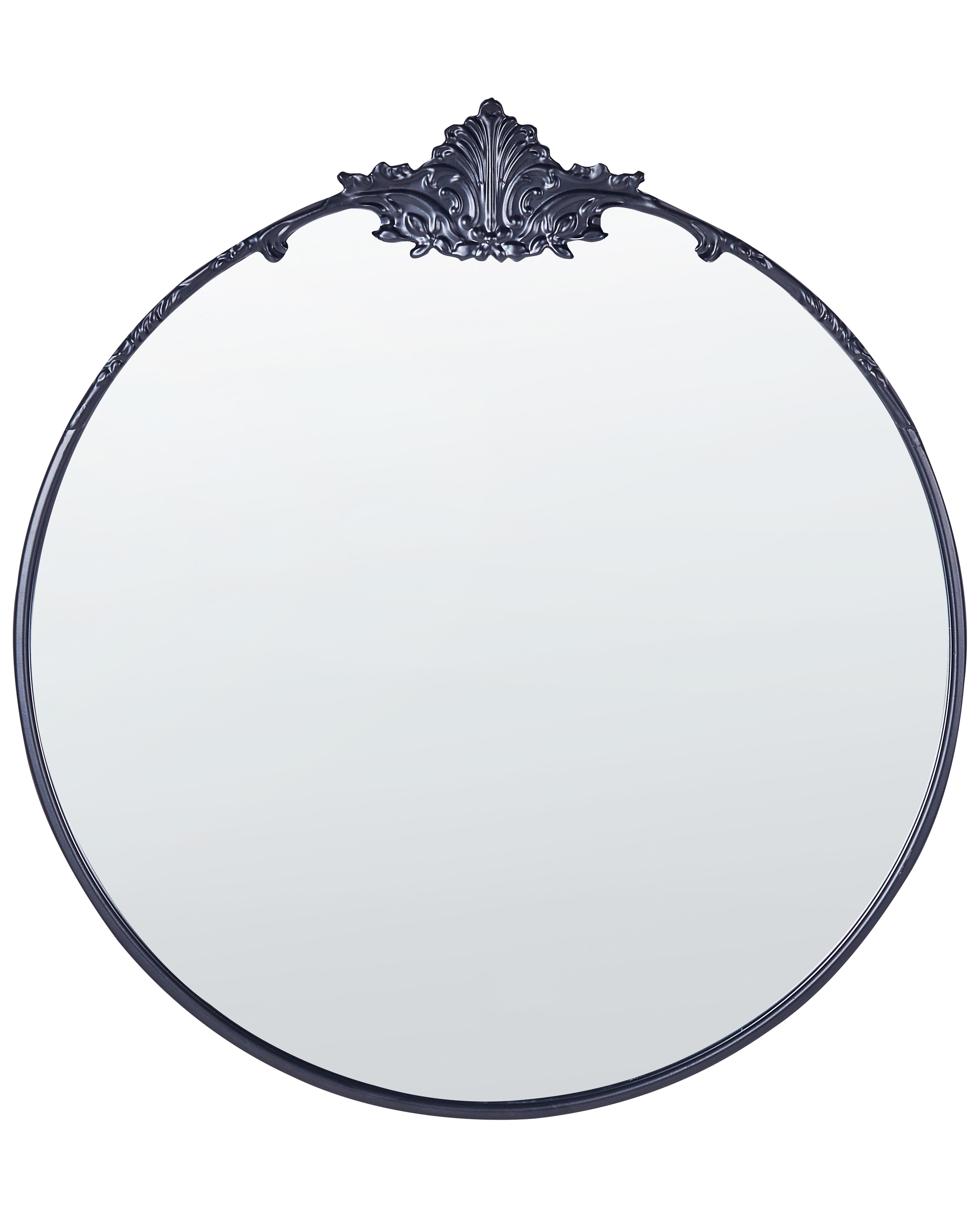 Wall Mirror SOMMANT 67 cm 76 cm Metal Black