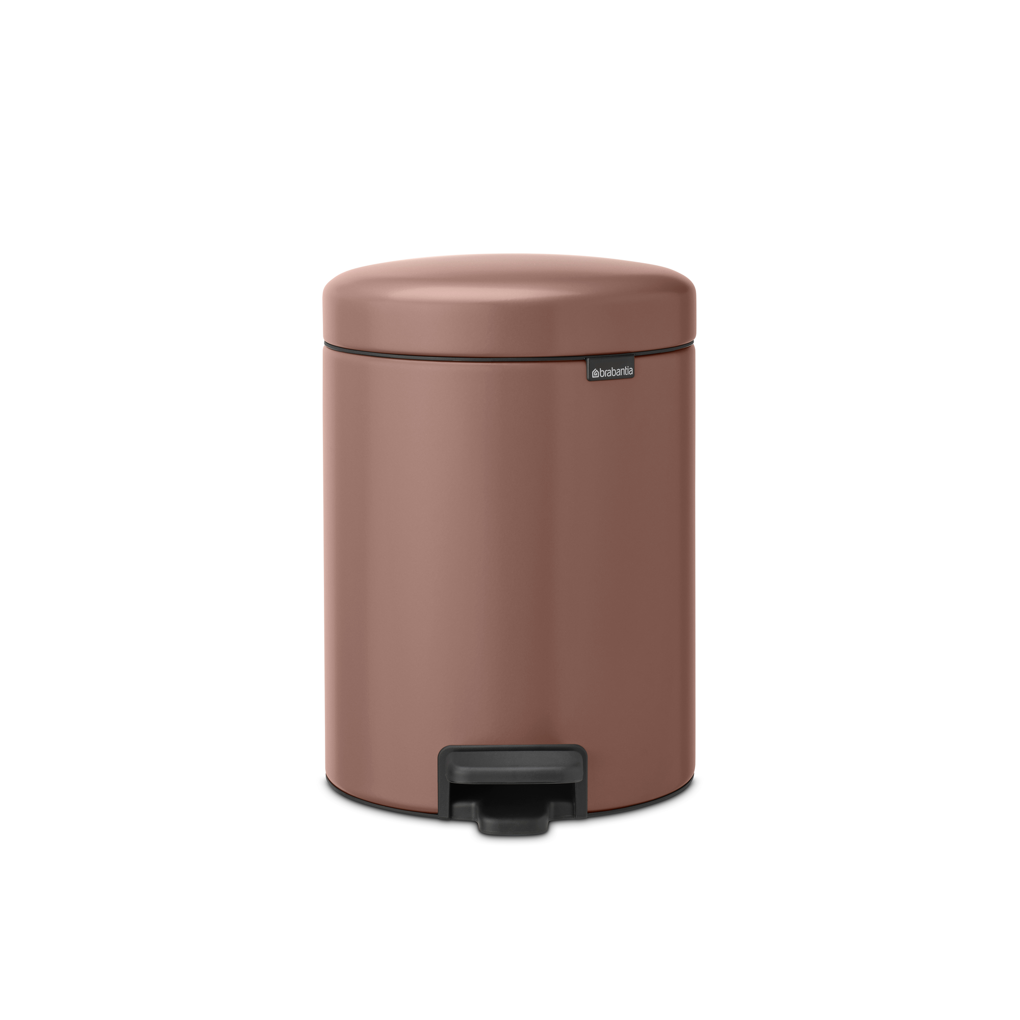 Brabantia NewIcon Pedaalemmer, 5 liter, kunststof binnenemmer - Satin Taupe