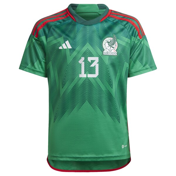 Guillermo Ochoa Mexico National Team adidas Youth 2022/23 Home Replica Player Jersey - Green