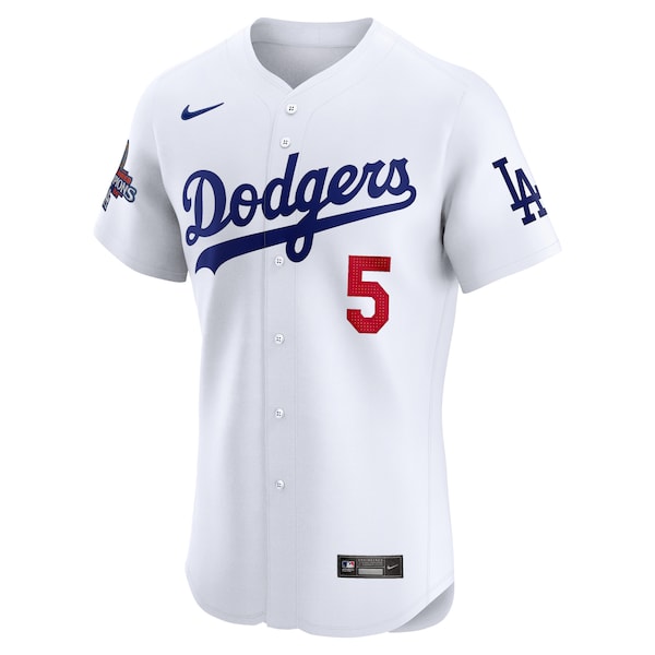 Freddie Freeman Los Angeles Dodgers Nike 2024 World Series Champions Home Elite Player Jersey - White