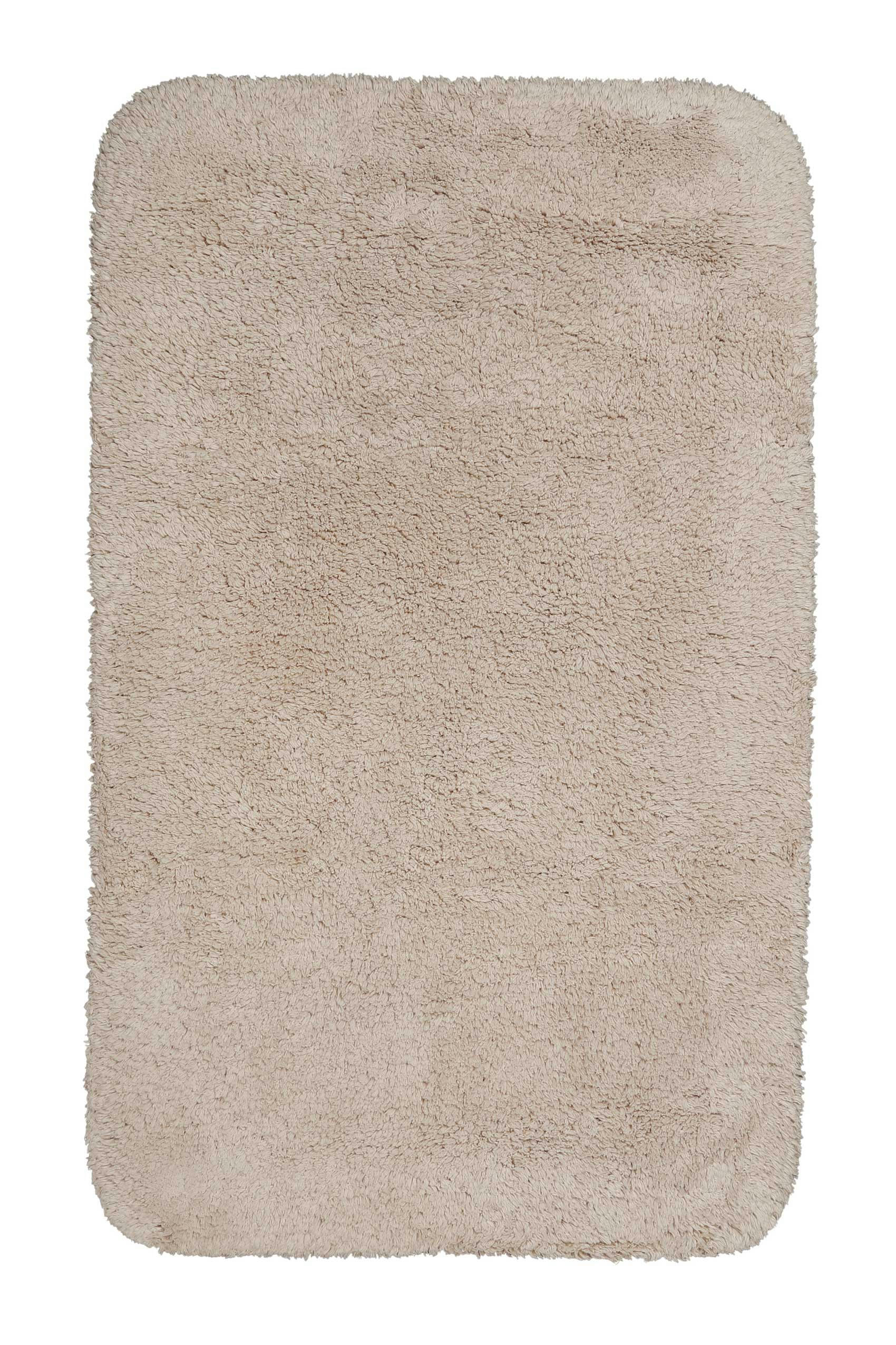 OLE - Tapis de bain doux beige sable coton 60x100