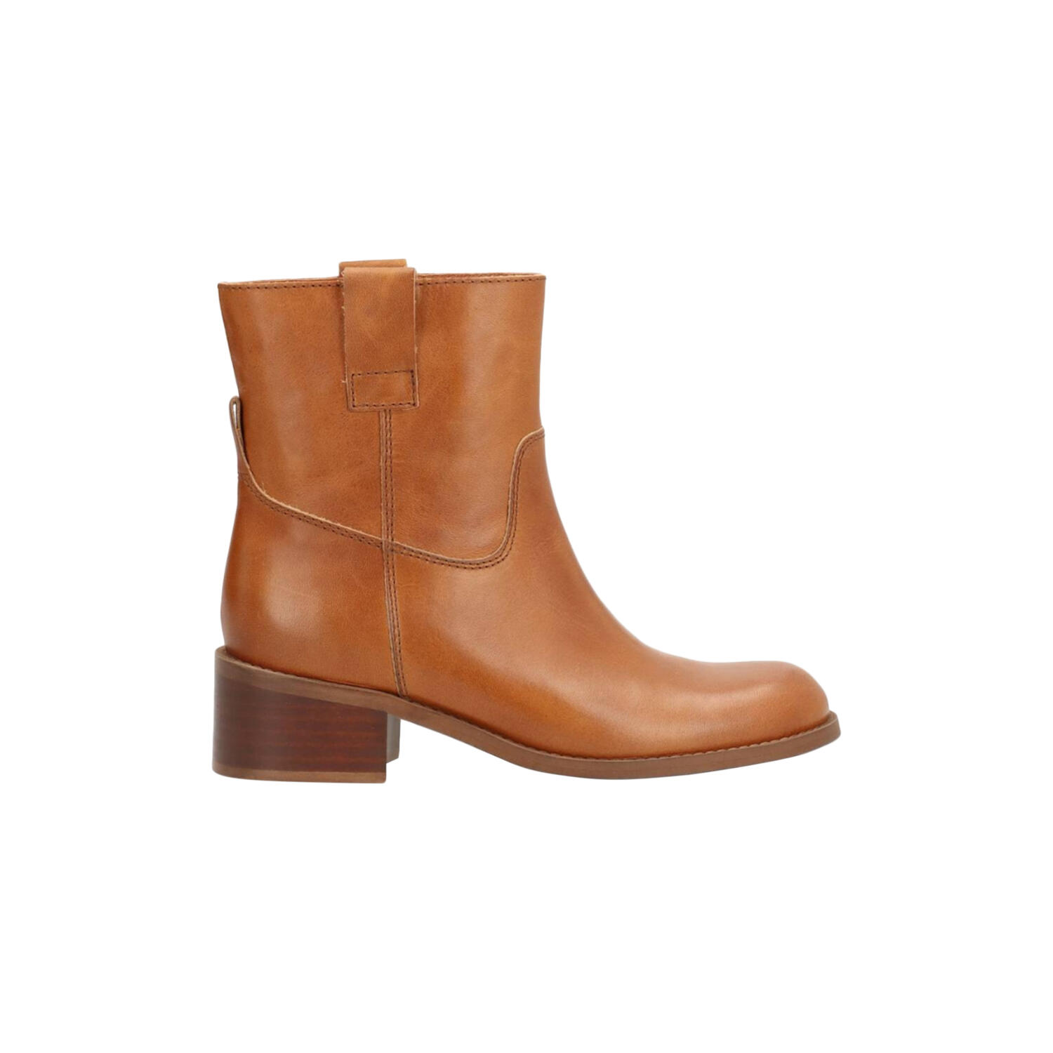 MARTINA LOW Ankle Boots, cognac