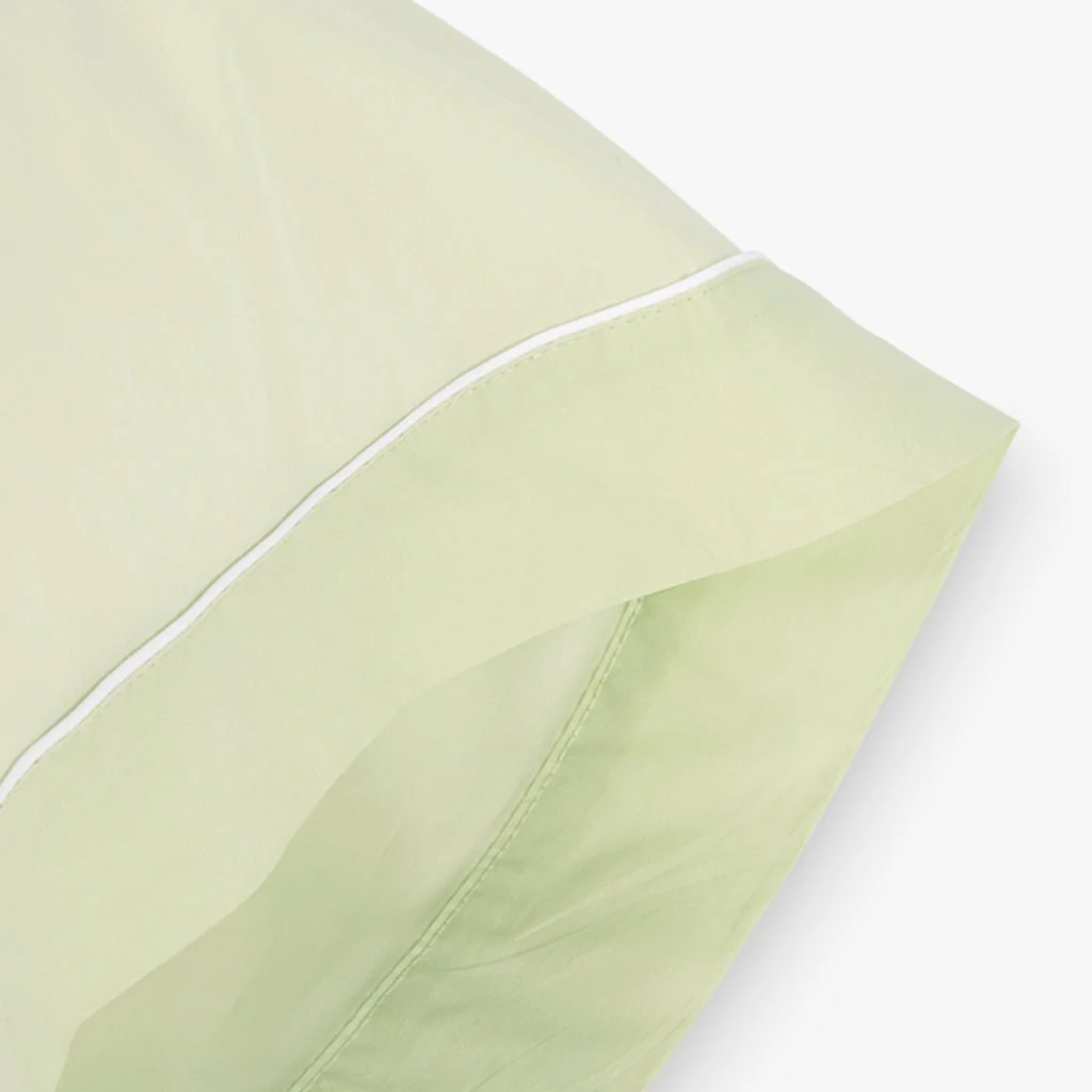 Fronha Almofada de Dormir Algodão Percal Verde 45x155 SAMOA