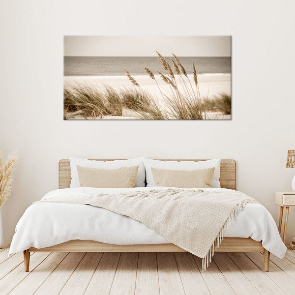 Obraz do salonu sypialni biura, Plaża morze wydmy boho pejzaż 80x40
