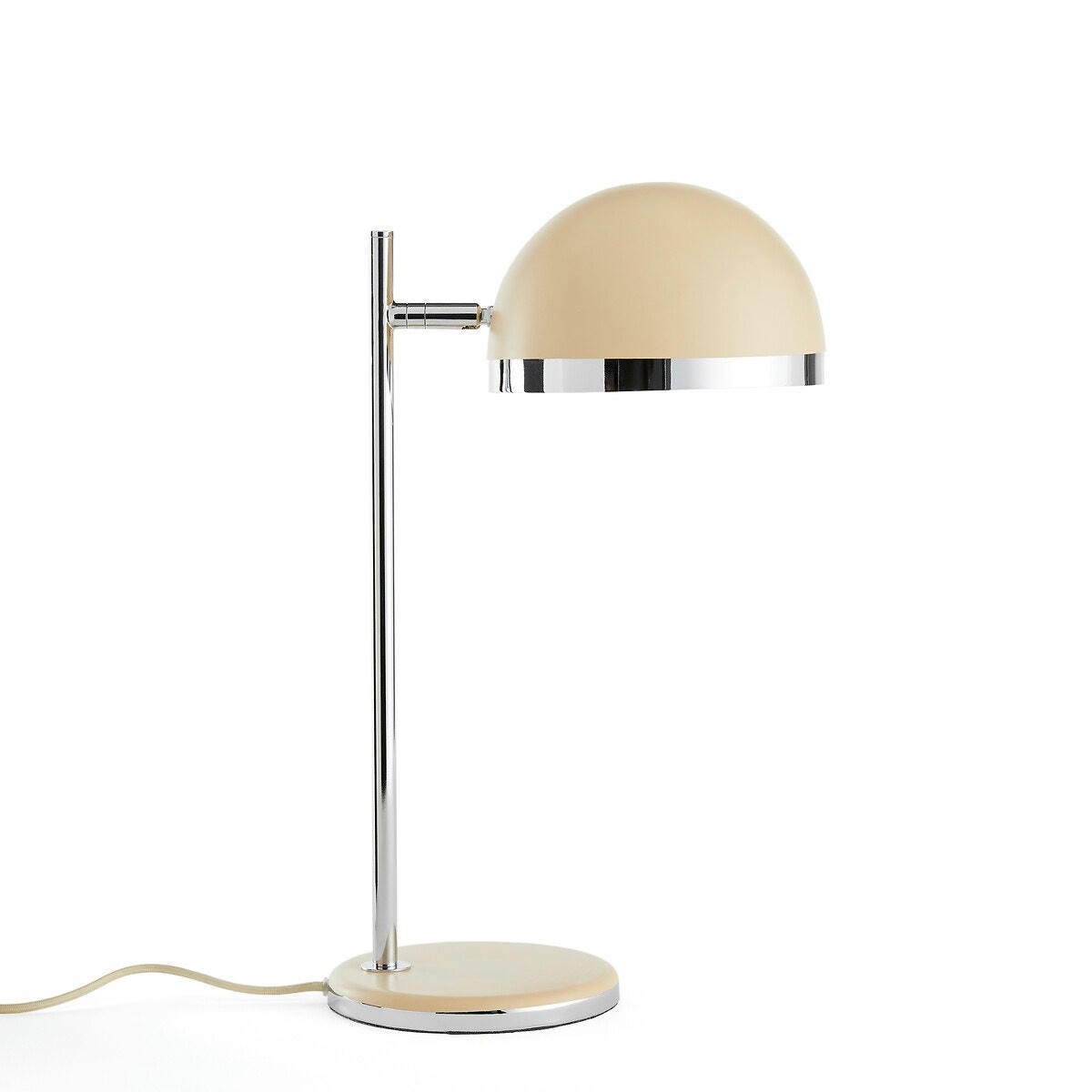 Lampe à poser métal fer coloré et chrome, Vanyta