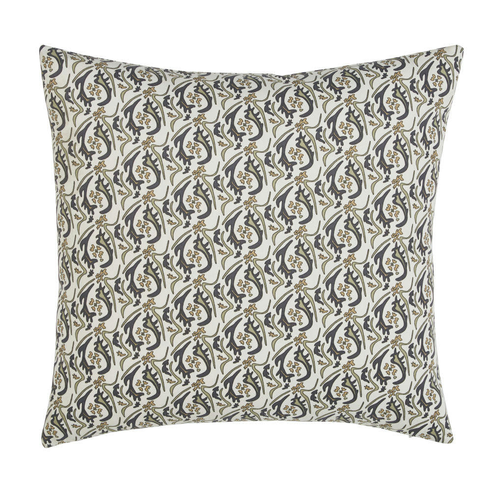 PALMANOVA - Coussin en coton imprimé multicolore 45x45