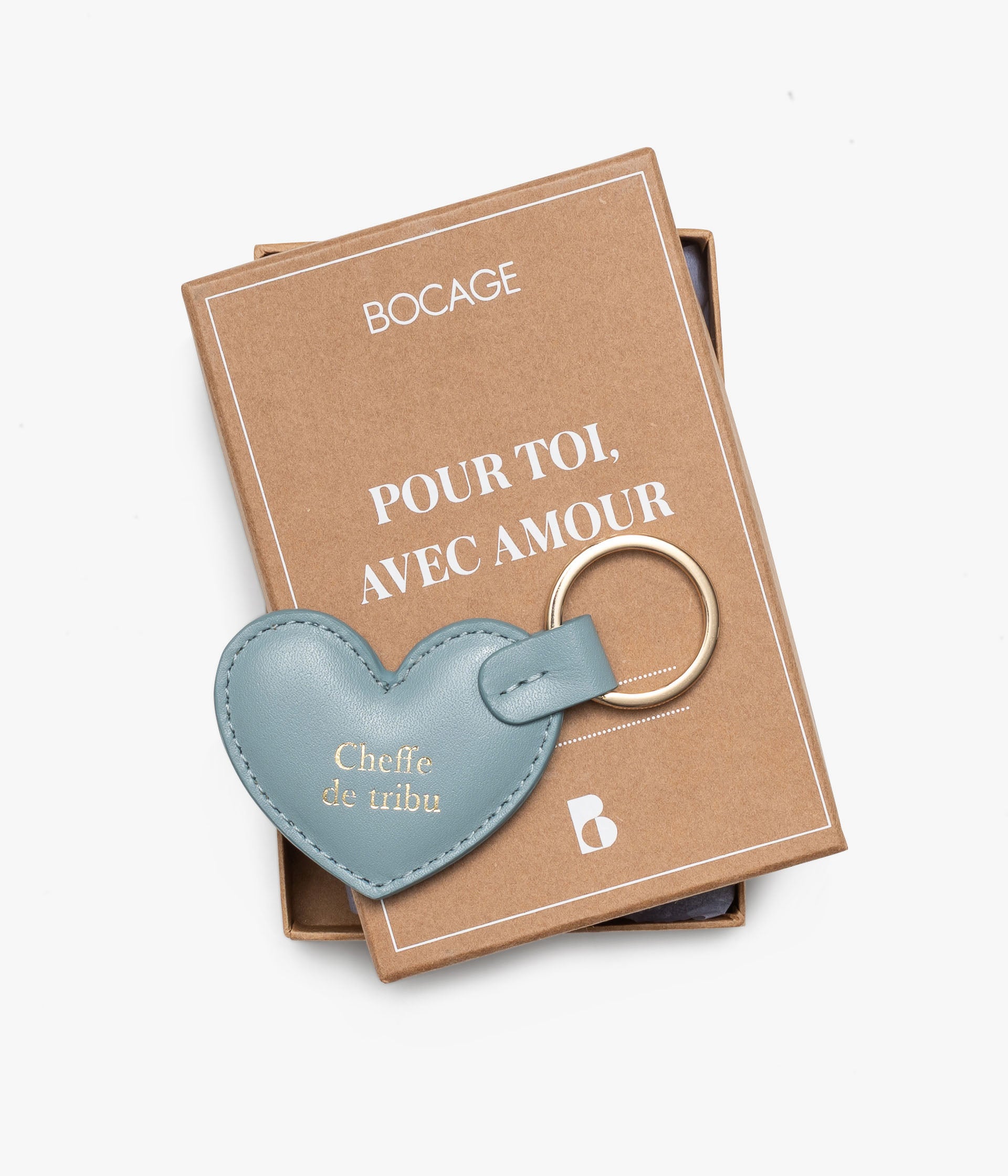 Porte-clé Cheffe bleu
