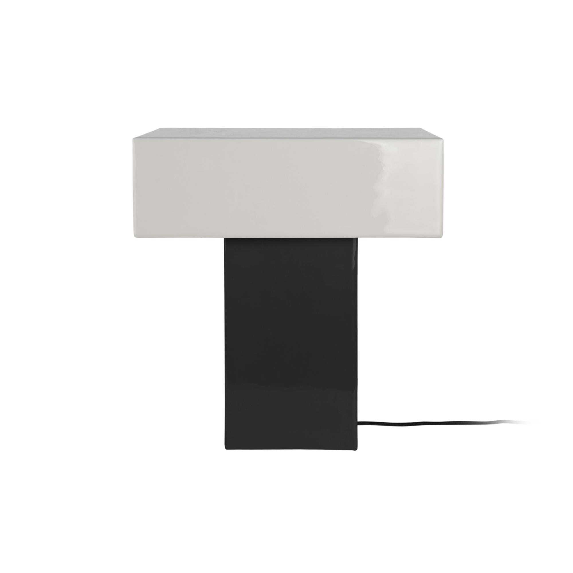 Leitmotiv tafellamp Grato Recto - zwart - 32x15x35cm