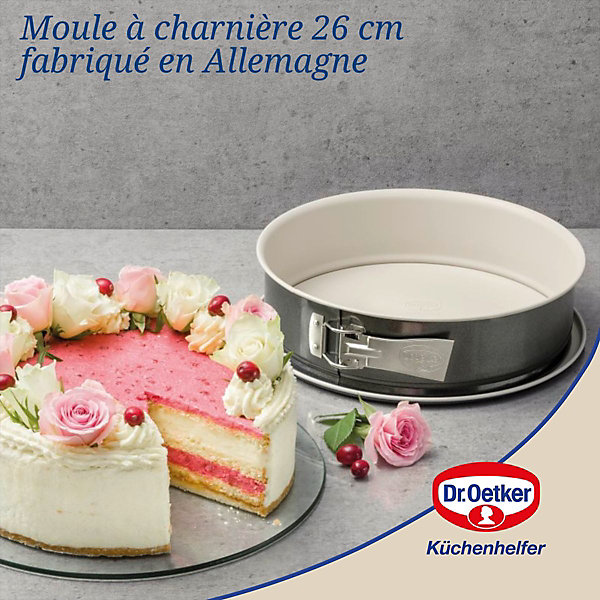 Ensemble de 2 Moules à manqué à charnière 26 cm Dr. Oetker Back-Trend