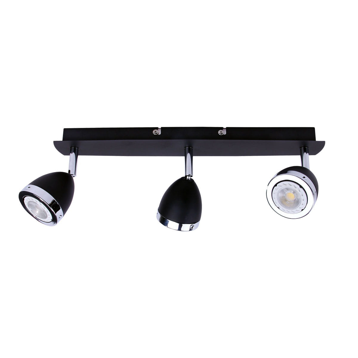 Reflektor sufitowy czarny-chromowany CALASA 3xGU10x35W wym:7x42x10cm Italux